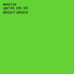 #64D134 - Bright Green Color Image